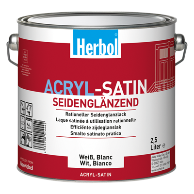 Herbol Acryl Satin 1lt. Weiß